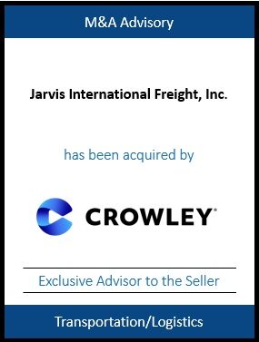Cadence-Tombstone-JARVIS INTERNATIONAL FREIGHT INC-CROWLEY