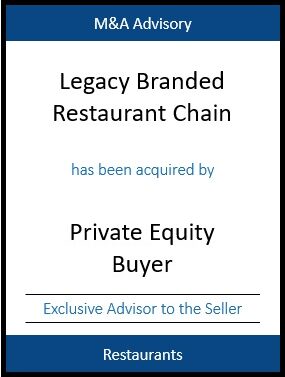 Cadence-Tombstone-LEGACY BRANDED RESTAURANT CHAIN-PRIVATE EQUITY BUYER