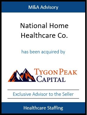 Cadence-Tombstone-NATIONAL HOME HEALTHCARE.CO-TYGON PEAK CAPITAL